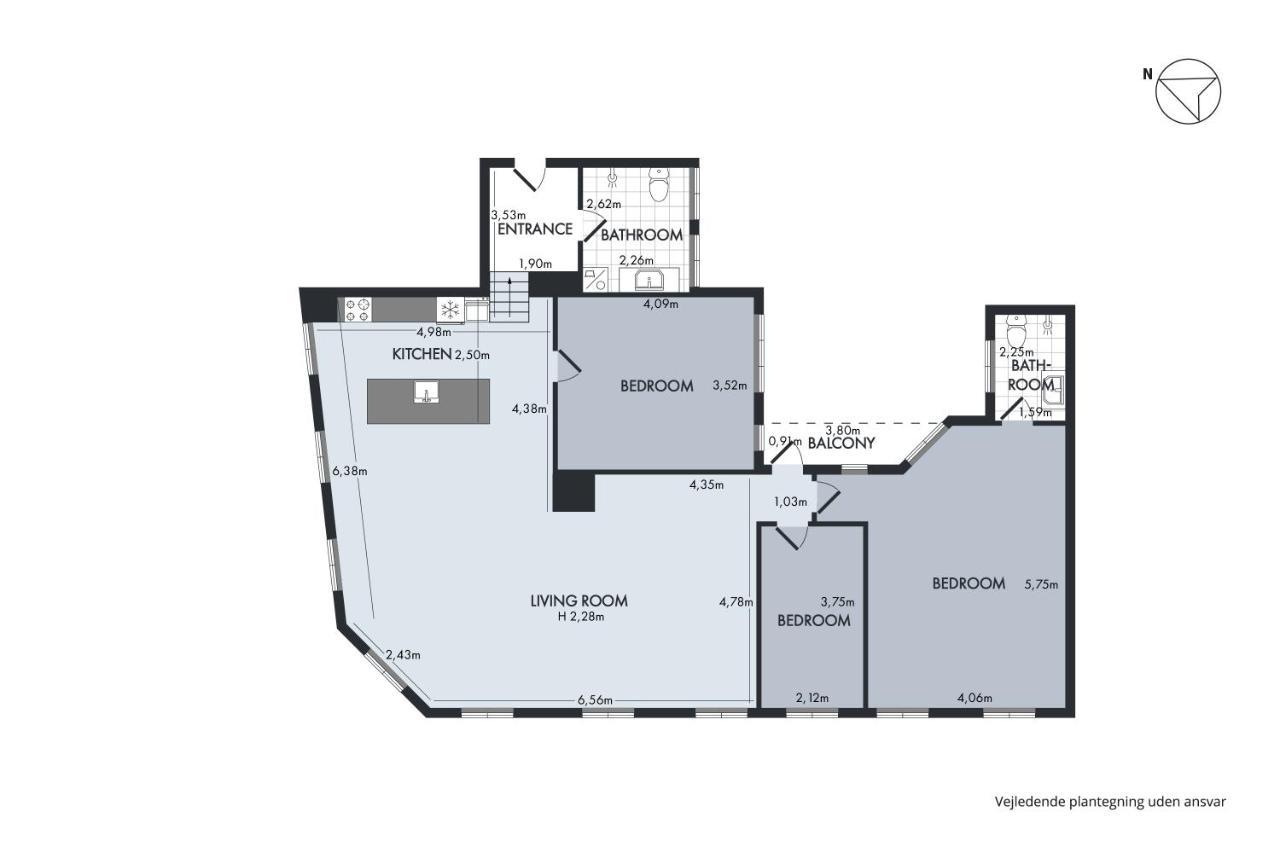 Sanders Regent - Popular Three-Bedroom Apartment Near Central Square København Eksteriør billede